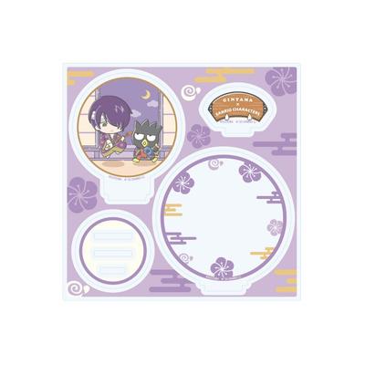 Gintama X Sanrio Characters 10 Takasugi Shinsuke X Bad Badtz-Maru [Collaboration Illustration] Acrylic Stand Plate