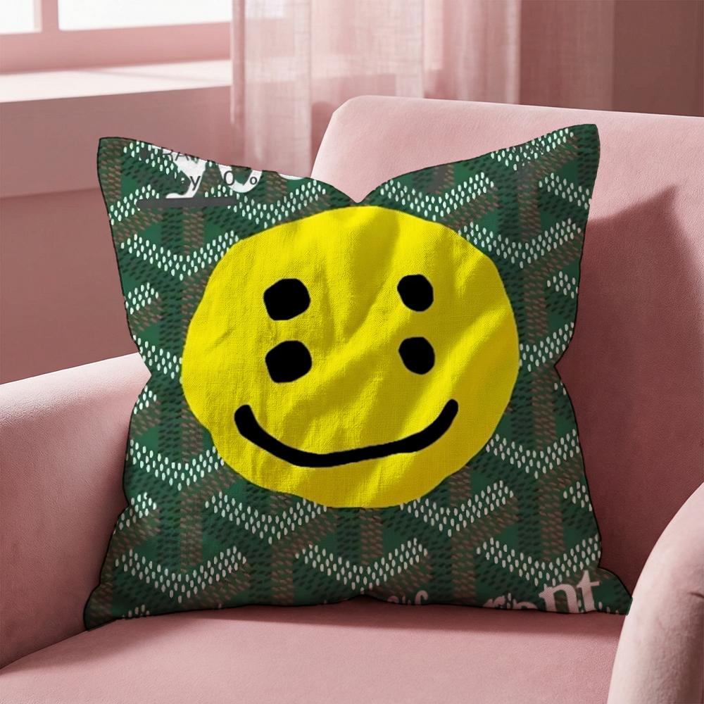 Luxury Smile C-Cpfm Cushion Cover Multi-Scene Pillow Cover for Home & Car - Reversible, Soft & Durable for Daily Use