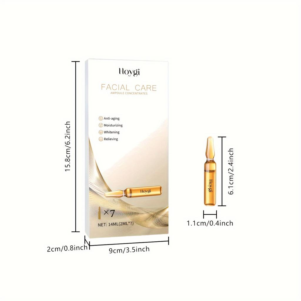 Facial Care Ampoule Moisturizing Whitening Skin Anti Acne Fade Fine Lines Anti-Aging Firming Essence Portable Face Care Serum