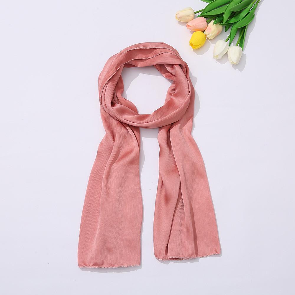 

Fashion Silk Chiffon Shawl With Lace Trim For Ladies Spring Summer Autumn Wear StyleS