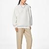 Li-Ning Pure Color Casual Sports Breathable Long Sleeve Loose Sweatshirt Men Tops Milk-White AWDS927-2