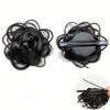 Invisible Claw Rose Hair Bun Fluffy Hairpiece Side Hair Clip Flower Hair Clip  Hair Accessories