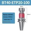 BT-GT/ETP Telescopic Tool Holder for Elastic Tapping, Compatible with BT30/40/50 Machining Centers