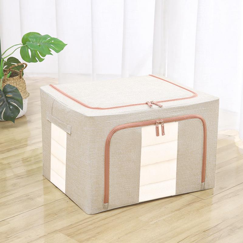 Foldable Washable Oxford Cloth Storage Box - Large Organizer for Quilts, Clothes, and Toys