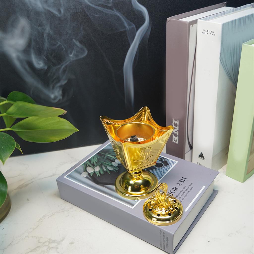 Arabian Incense Burner Diffuser Metal Portable Home Tea Room Bakhoor Incense Holder Middle East Home Fragrances Diffuser