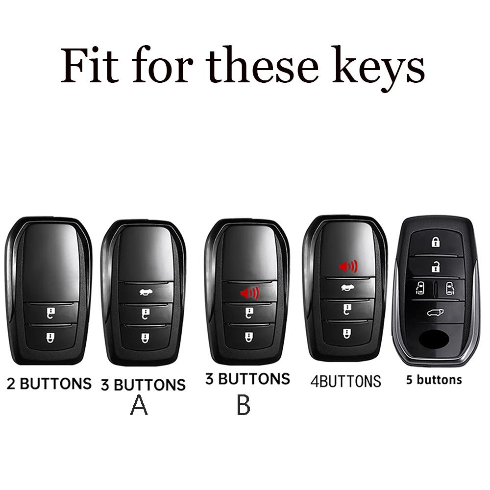 Graffiti Auto Key Fob Cover Case Fit For Toyota Corolla Land Cruiser Prado Crown Yaris Sienna Alphard Cross Hilux Fortuner Camry