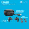 JLab Go Pods ANC Wireless Bluetooth Noise with Long Lightweight and Compatible with iPhone and Black Earbuds, 5.4 Cancelling, Mic, Playtime, Compact,