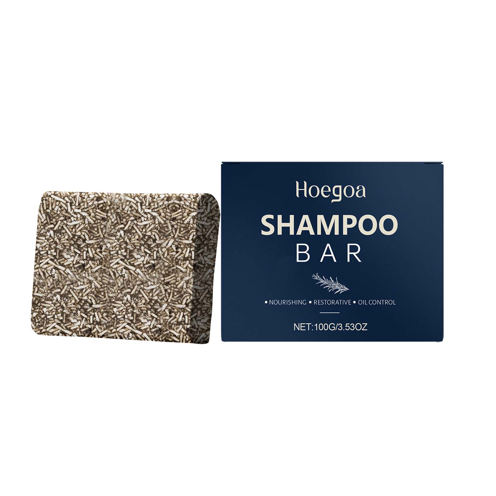 

Natural Rosemary Shampoo Bar - Gentle Cleansing, Volumizing & Softening, Herbal Hair Care for All Hair Types 100g