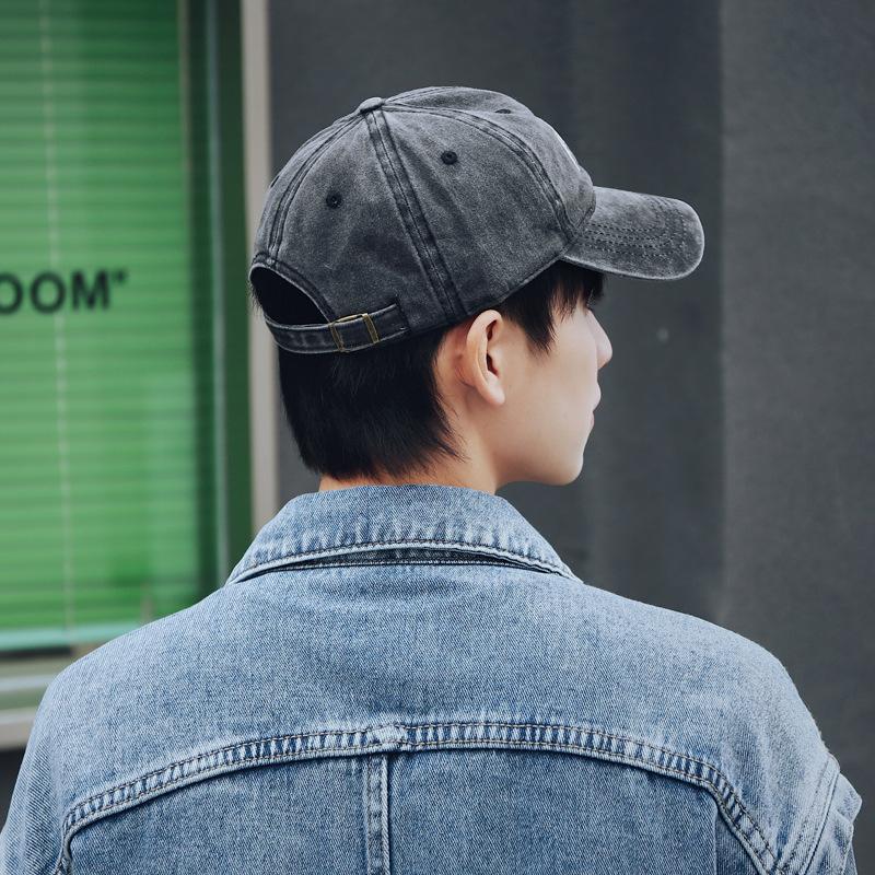 Fashion Washed Cotton Baseball Caps for Men Women Retro Letter Embroidery Hip Hop Hats Outdoor Sports Sunscreen Snapback Sun Hat