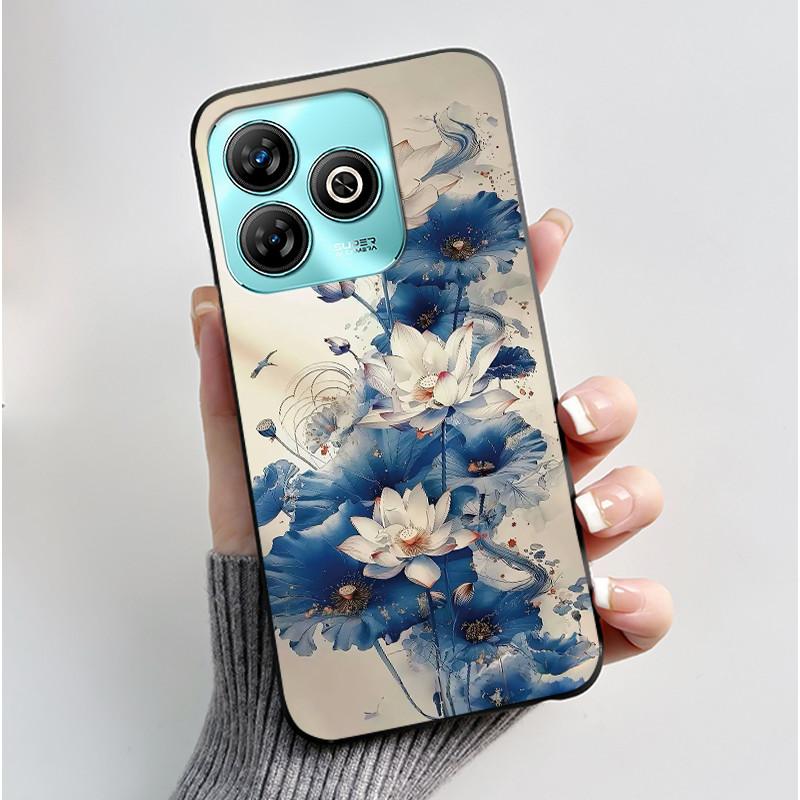 Phone Casing For ZTE Blade A75 4G Case Z2359 Luxury Dragon Cute Cool Boys Girls Black Matte Soft Silicone Protective Back Cover