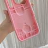 iPhone 14/13 Pro Max Case with 3D Pink Bow, Anti-fall Protection