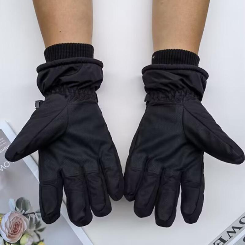 Unisex Winter Touchscreen Ski Gloves - Velvet Lining, Anti-slip, Windproof, Warm Sports Gloves