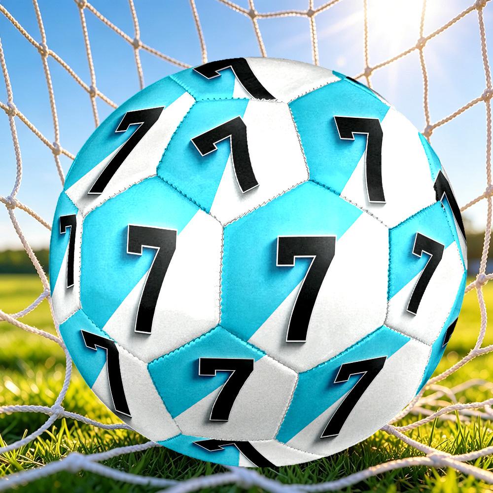 1pc Size 5 Number Seven Soccer Ball, Professional Match/Training Ball, Suitable for Indoor and Outdoor Sports Games. y62791
