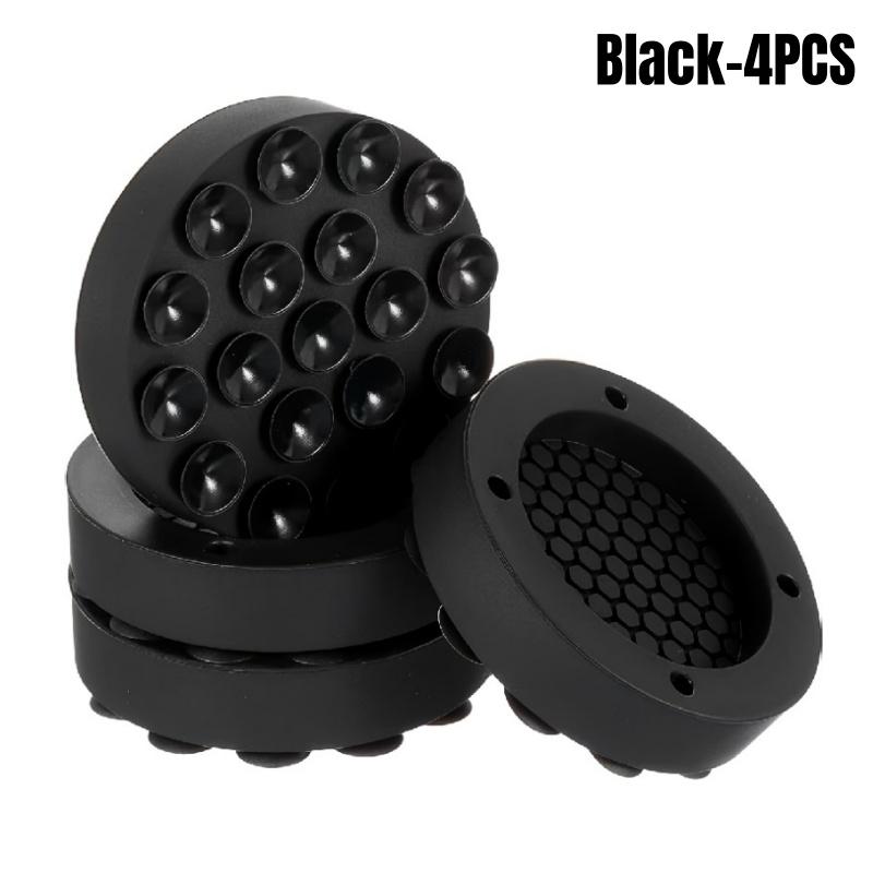 New 4pcs Washing Machine Anti-Vibration Pads 19 Strong Suction Cups Quiet Non-Slip Pad Shock Absorbing Feet Furniture Coasters