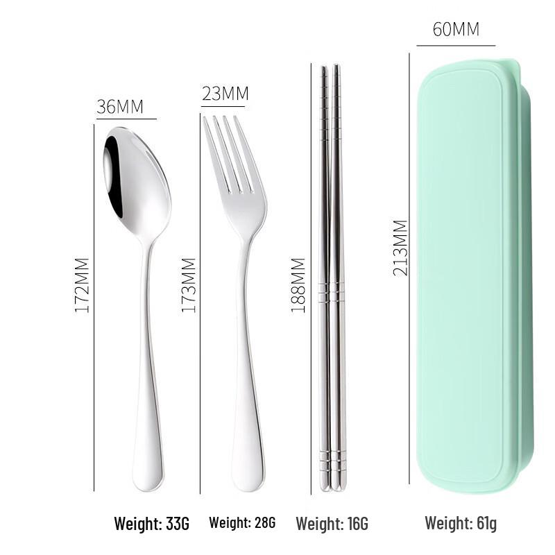 Abay 304 Stainless Steel Portable Cutlery Set