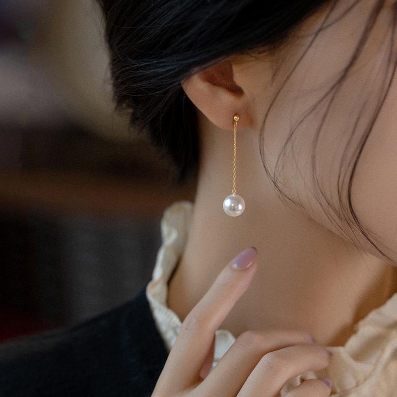 

Elegant Tassel Pearl Earrings: Niche Design for Women Without Pierced Ears