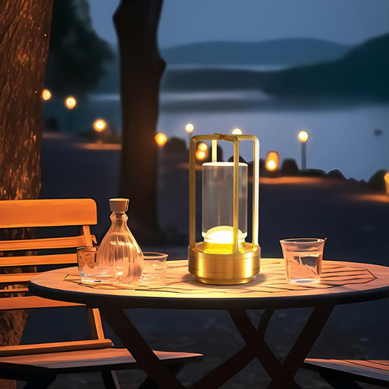 Led Cordless Table Lamp Rechargeable Touch Dimming Night Light Restaurant Bedroom Home Decor Atmosphere Lamp