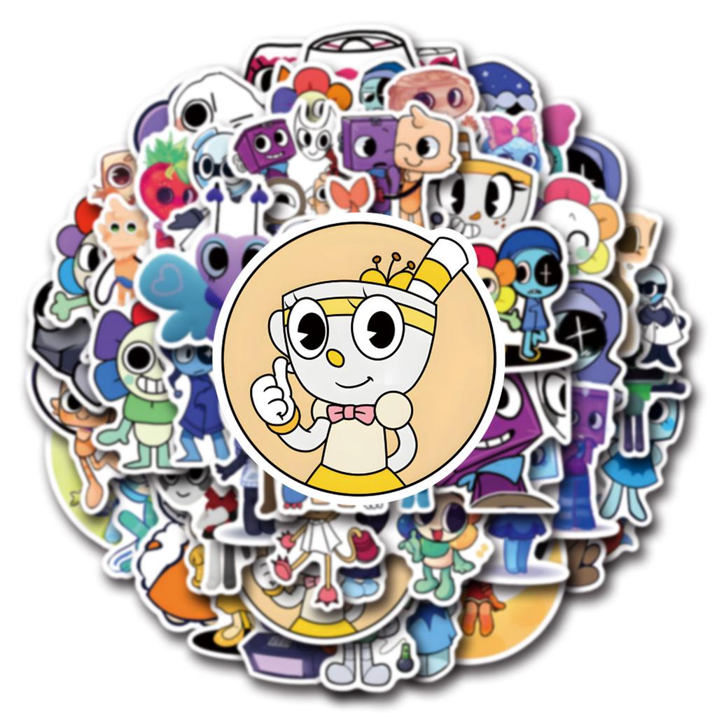 50pcs/Set Dandys World Stickers Scrapbooking Phone Luggage Skateboard Waterproof Graffiti Decals Sticker Toy