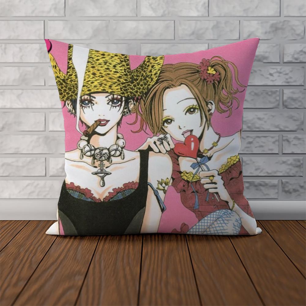 Osaki NANA Pillow Case For Car Sofa Decorative Home Doublesided Print Plush Square Throw Pillow Cushion Cover
