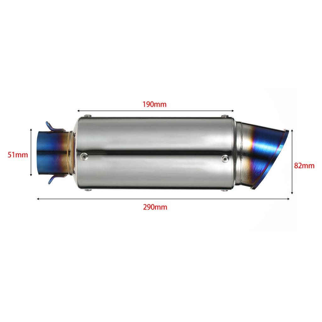 38-51mm   Motorcycle Exhaust Pipe Tail Refit Exhaust Muffler Fit for Motorcycles ATV