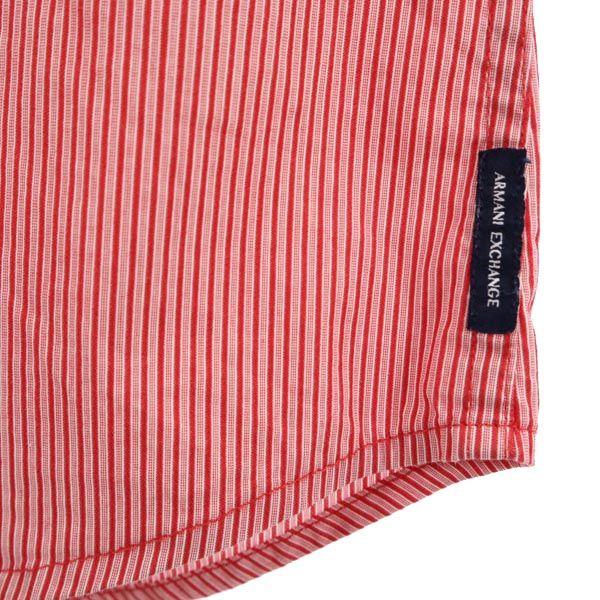Armani Exchange Striped Pattern Long Sleeve Shirt XS Red Men's Used