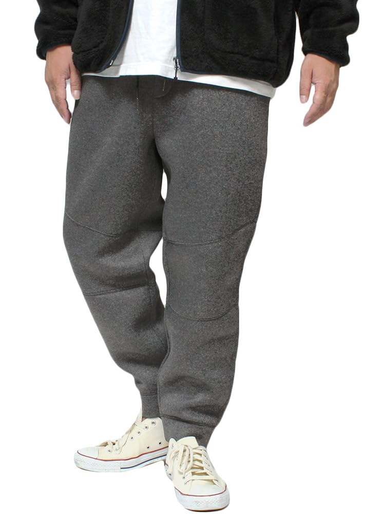 One Colors Men's Plus Size Jogger Pants, Stretch Bonded Diver Jersey, Water-Repellent, Sweatpants, Gray, Size 3L
