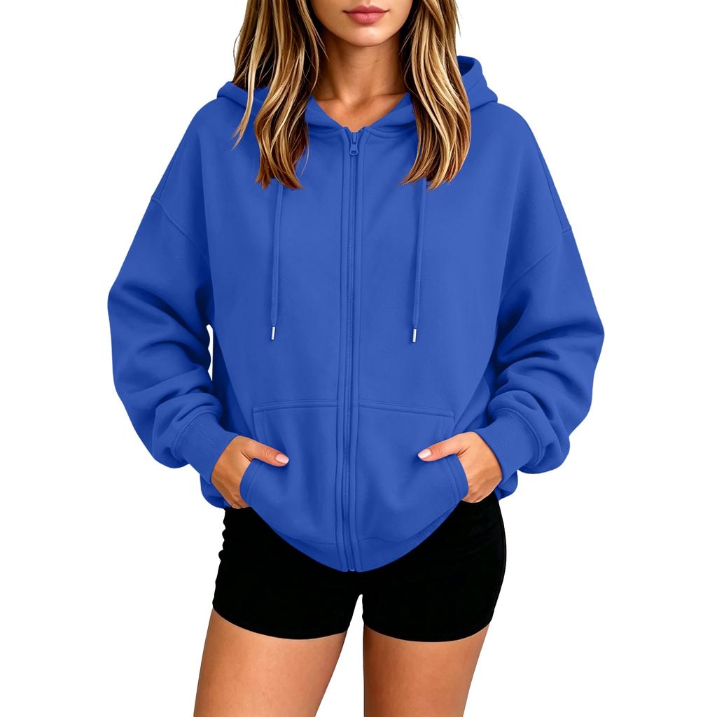 Women's Half Zip Pullover Hooded Sweatshirt for Fall Winter
