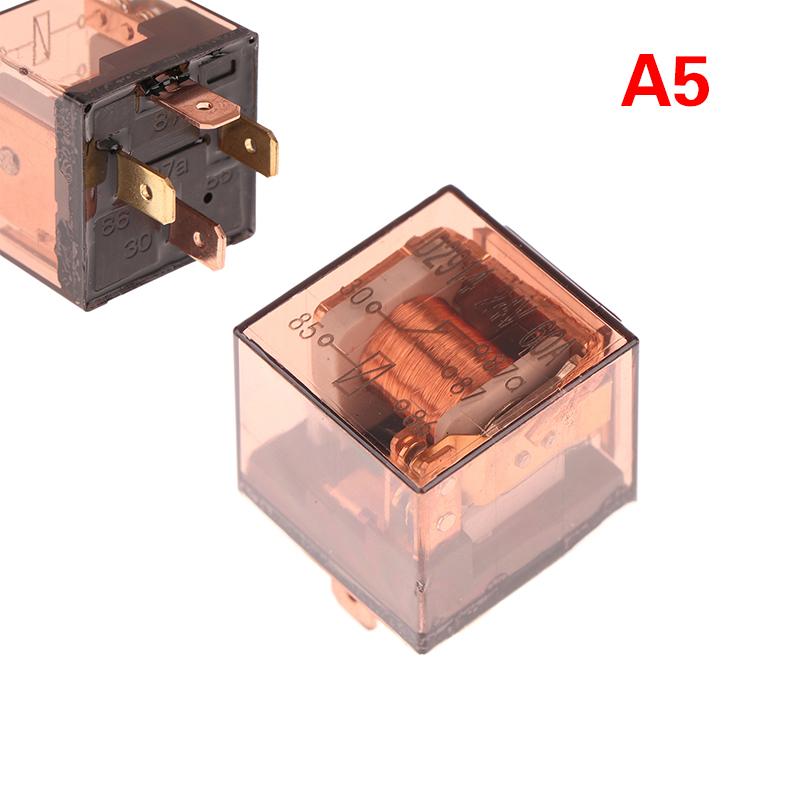 

Реле автомобільне водонепроникне 12В 24В 4-контактне 5-контактне SPDT реле керування автомобілем 40А 60А 120А автомобільні реле високої комутаційної здатності 24V 4Pin 60A