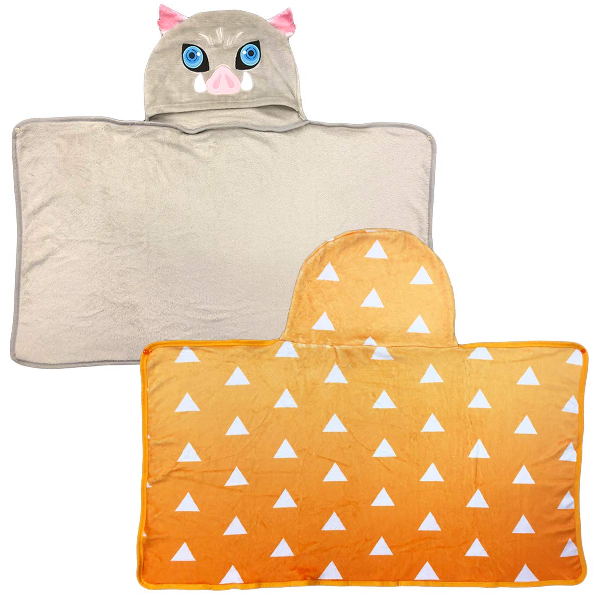 

Hooded blanket set of 2 types Zenitsu Agatsuma and Inosuke Tsukihira