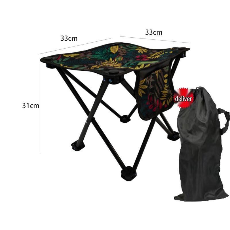 ZISIZ Portable Folding Camping & Fishing Stool