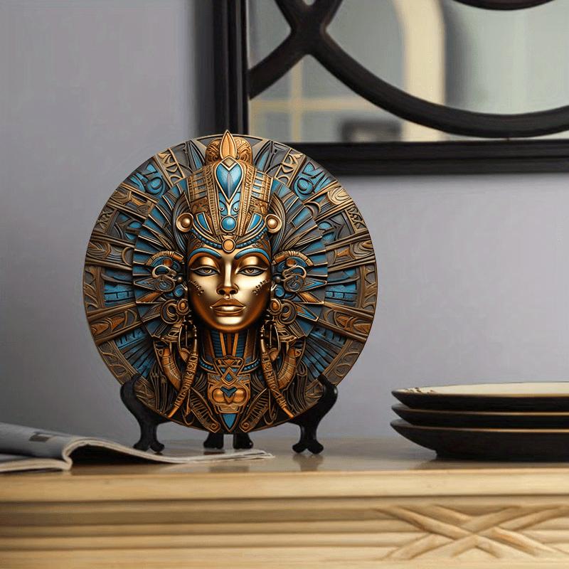 Wooden Character Relief, Painted Circular Flower Wreath, Dormitory Home, Corridor Decoration, Retro Fashion, Mother's Day Gift