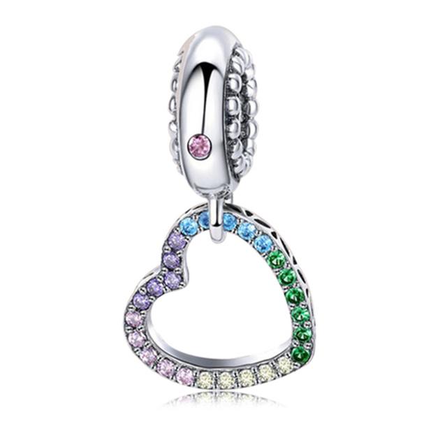 2pcs /Lot 2022 New Trend Silver Plated Beads Cartoon Dangle Charms Fit Original Brand Bracelets Necklaces For Women Diy Jewelry