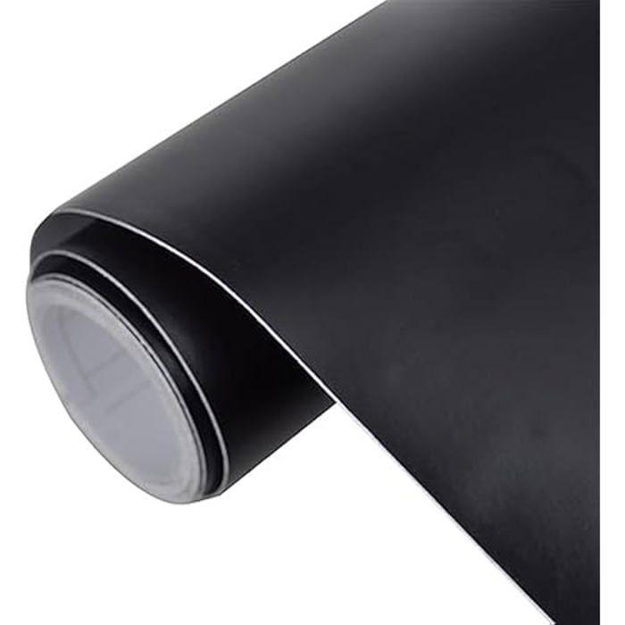 VidaXL Film de Voiture Film de Protection Auto-adhésif Véhicule Rétroviseur Passage de Roue Applications Automobiles Noir Mat