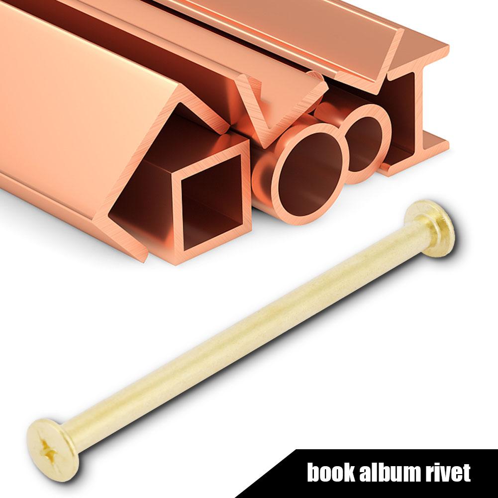 5pcs M5 Flat Head Book Album Rivets Screw Set DIY Craftmaking Rivet (M5*75)