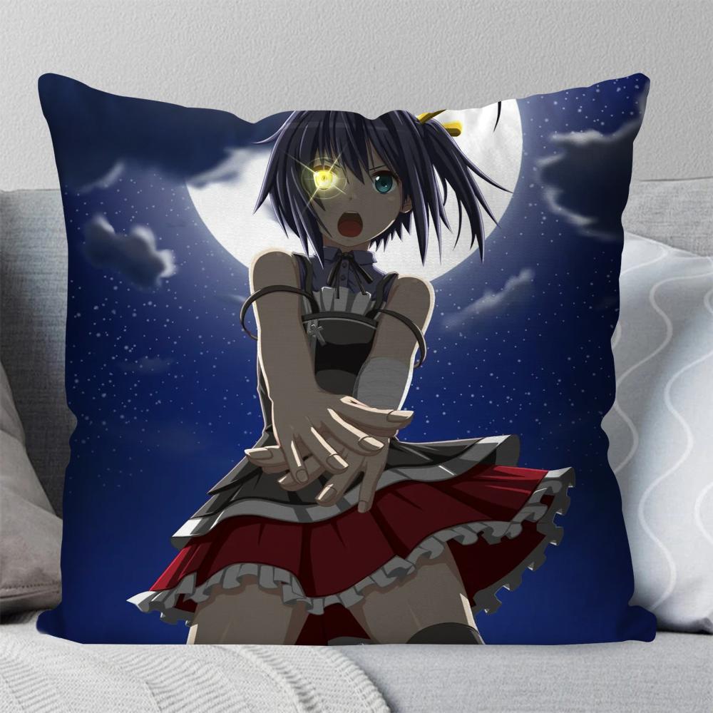 1Pc Takanashi Rikka Animation Take On Me Pillow Case Square Pillowbedroomsofaleisurecomfortcar Living Room Home Decoration 40X40
