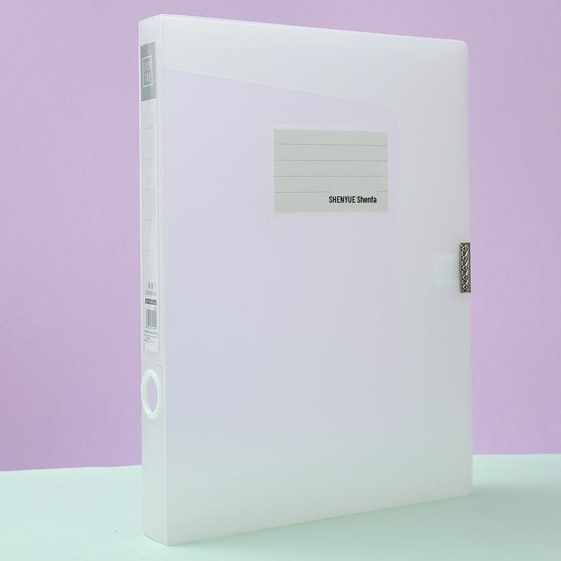 Foldable A4 Transparent Document Storage Box – Student Test Paper Organizer, 80 Micron PP