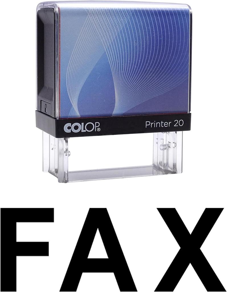 FAX Self Inking Rubber Stamp Custom Colop Office Stationary P20 Mini Stamper