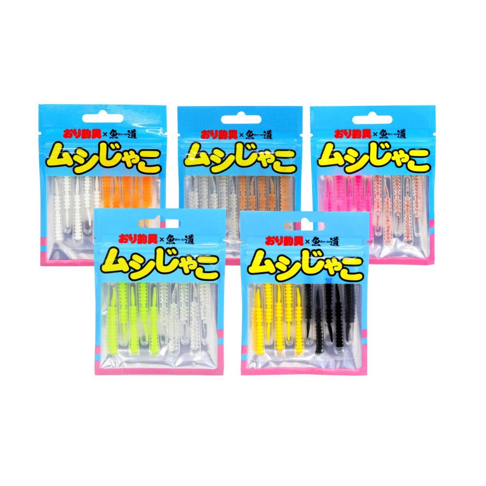 

10 5 Pieces Each Ajing/Mebaring Worm, Mud-Jako, Colors, (ori-780803)