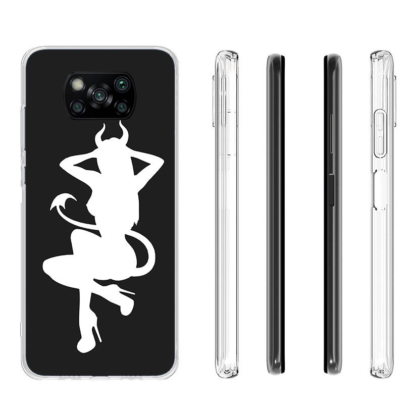 Angel Devil Sexy Girl Phone Case For Xiaomi Poco X7 X6 X5 Pro F7 Ultra Redmi 15C 15 13C 13 12C 12 10 10A 10C 9 9A 9C 9T Cover Po