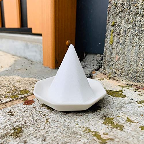 Kamidana No Sato Morishio Set, Octagonal, Small, Includes 5 Unglazed Octagonal Plates, Easy To Make Morishio, Solidifying Container, Good Luck, Protec