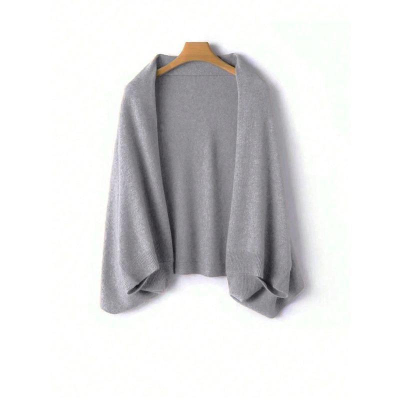 Women's Knitted Shawl Scarf Soft Warm Knitwear Cardigan Cloak Wraps Shoulder Neck Protect Scarves Dual Use