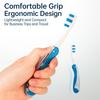 2Pcs Folding Toothbrush Set for Travel Camping Hiking Portable Compact Size Outdoor Essential