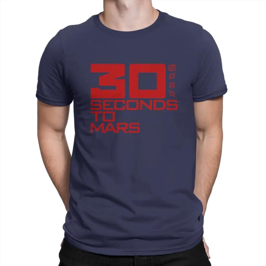 Pop Rock TShirt 30-30 Seconds To Marss Crewneck Tops Fabric T Shirt Funny High Quality Gift Idea Unisex