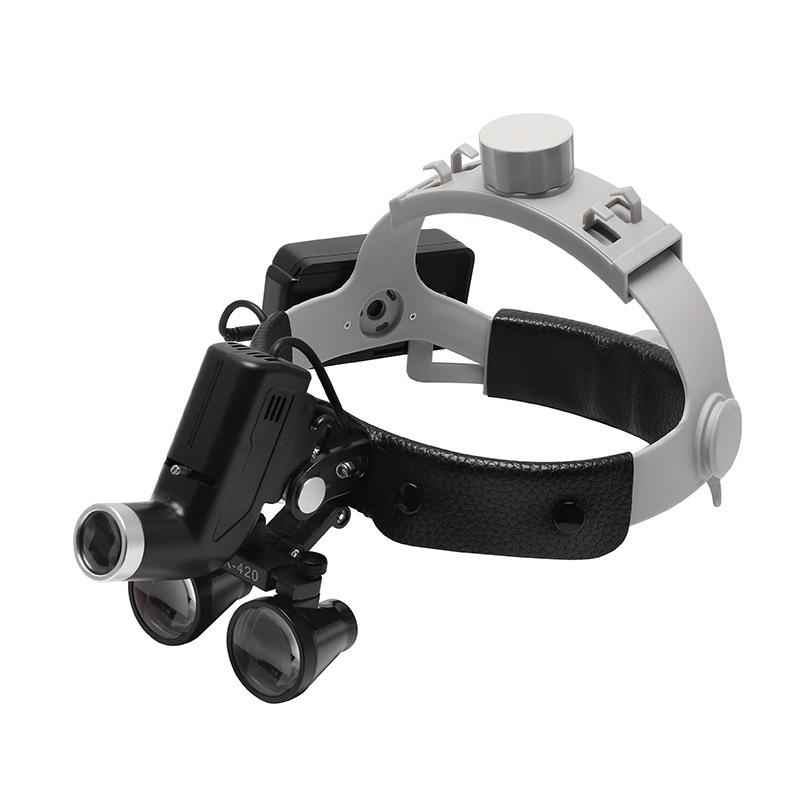 Dental & Medical Head-Mounted Magnifier with 5W Strong Light for Surgery and Orthopedics