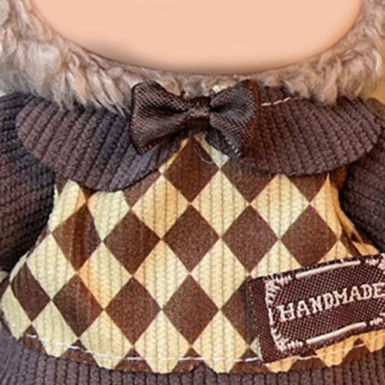 Sada oblečení pro panenky pro 17cm panenky La Bubu Elegantní overal Měkké šaty pro panenku Stylový výstavní outfit Dárek pro milovníky panenek