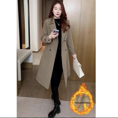 Schlankmachender Trenchcoat mit Fleecefutter - Mittellange Petite-Jacke für Herbst & Winter 2025