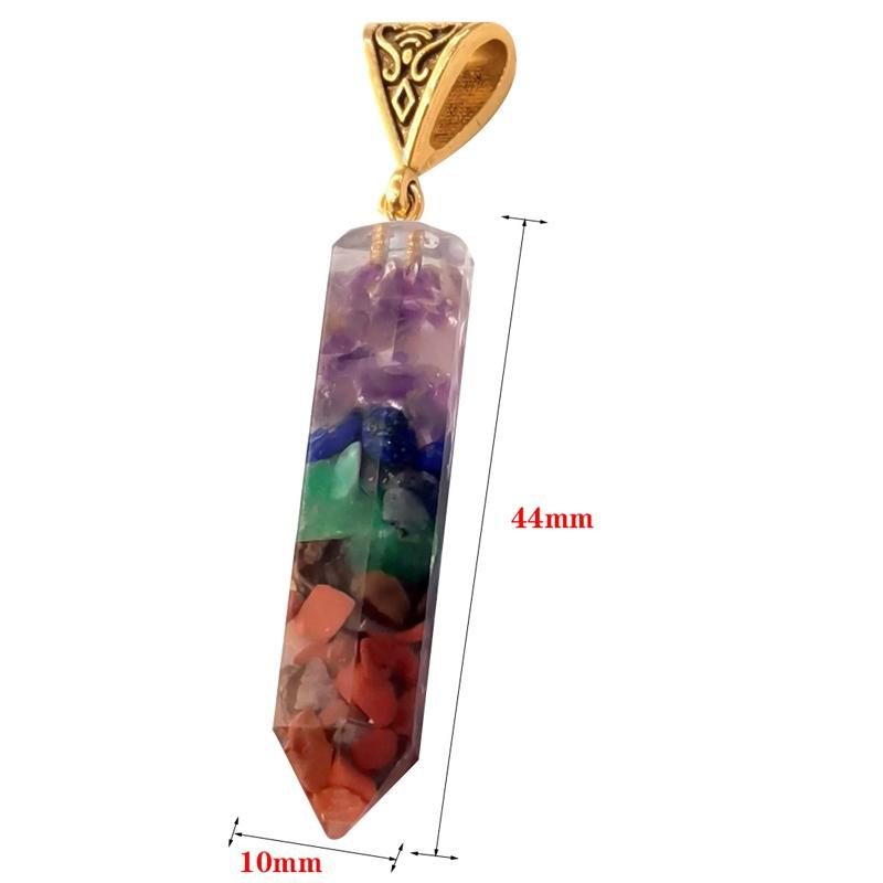 European American Fashion Colorful Natural Stone Gem Crystal Necklace for Women Wedding Jewelry