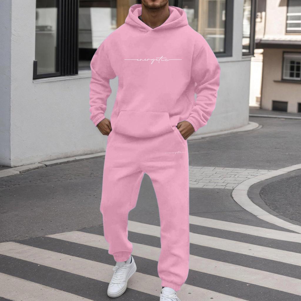Unisex Zimní Tištěná - Podšitá Mikina a Tepláky Sada Volný Střih Sladěná Pár Tracksuit pro Volný Čas