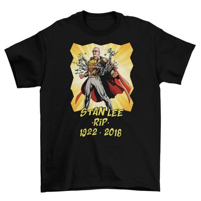 Stan Lee Stan The Man T-Shirt Unisex Mens Adult Cotton Comics Marvel Hero New