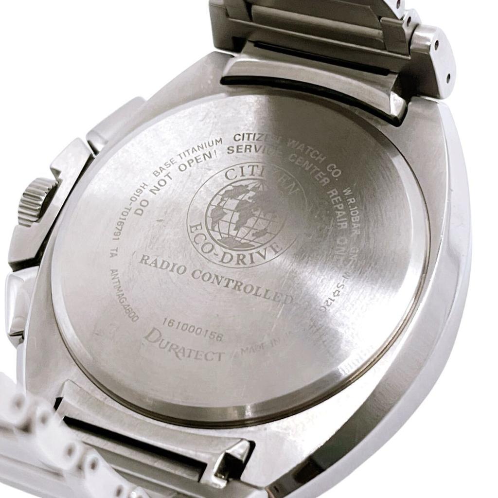 CITIZEN Attesa blue and H610-T016791 wristwatch, silver.